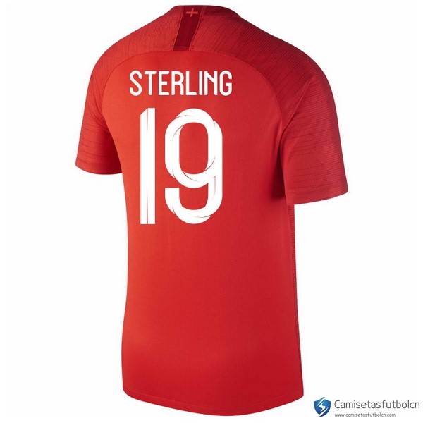 Camiseta Seleccion Inglaterra Segunda equipo Sterling 2018 Rojo
